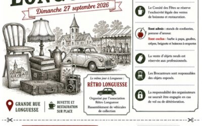 Brocante et Rétro Longuesse le dimanche 27 septembre 2026