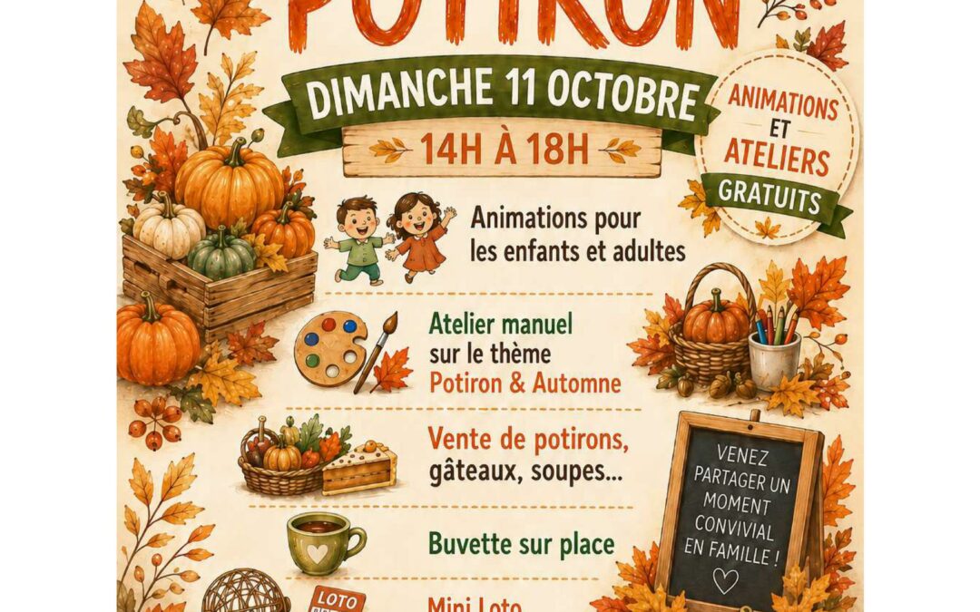 Fête du Potiron Dimanche 11 Oct. 2026