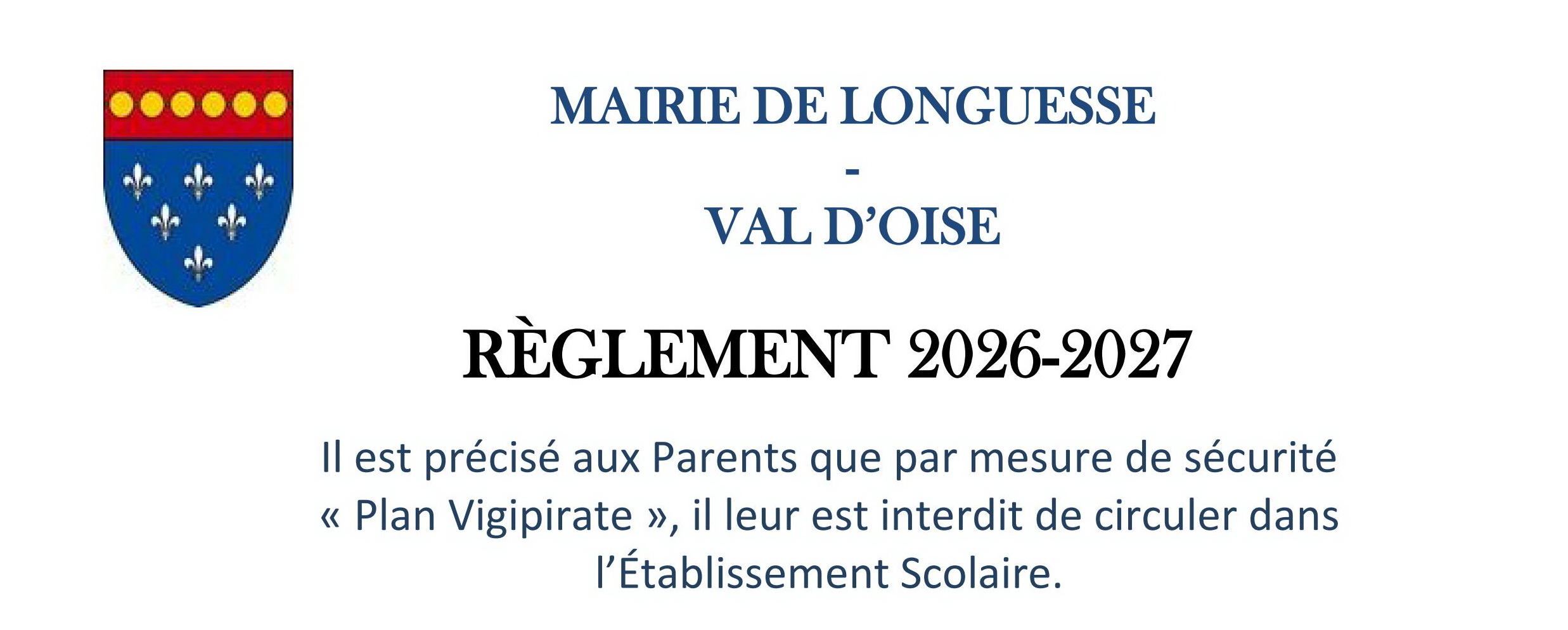 Réglement de la cantine 2026-2027- titre